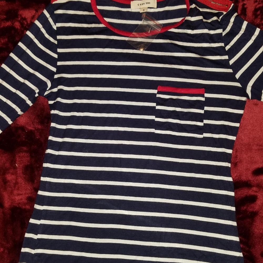 Black and White striped shirt